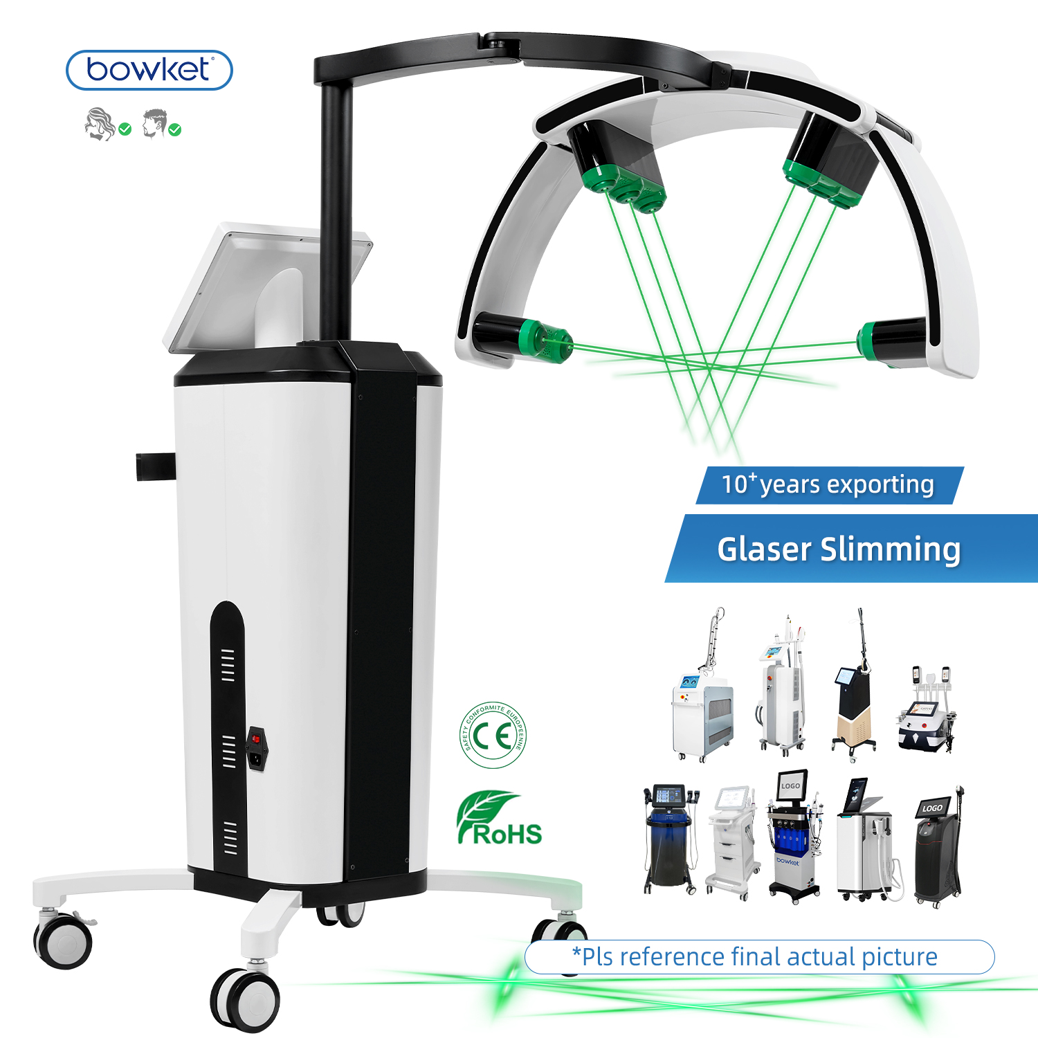 Green/Red laser slimming machine(image 5)