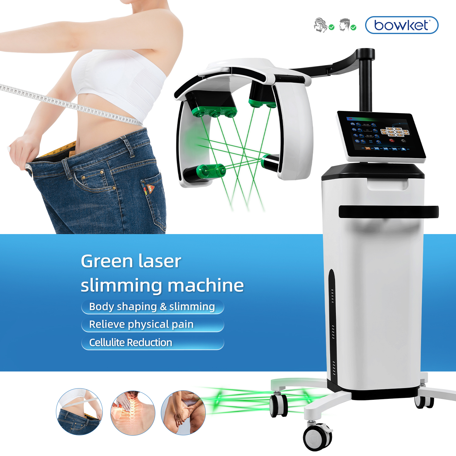 Green/Red laser slimming machine(image 1)