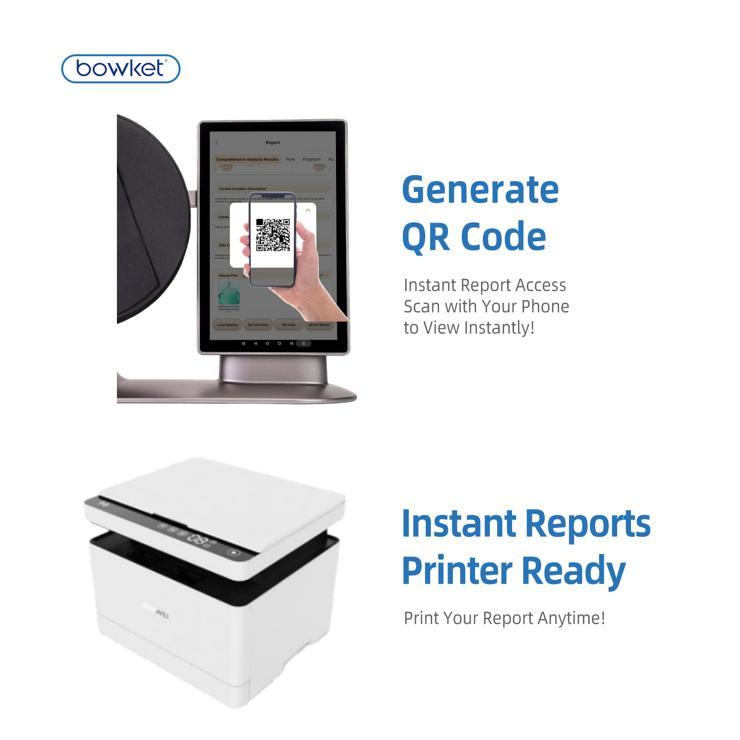 Bowket 2in1 15.6 skin and hair analysis machine(image 9)