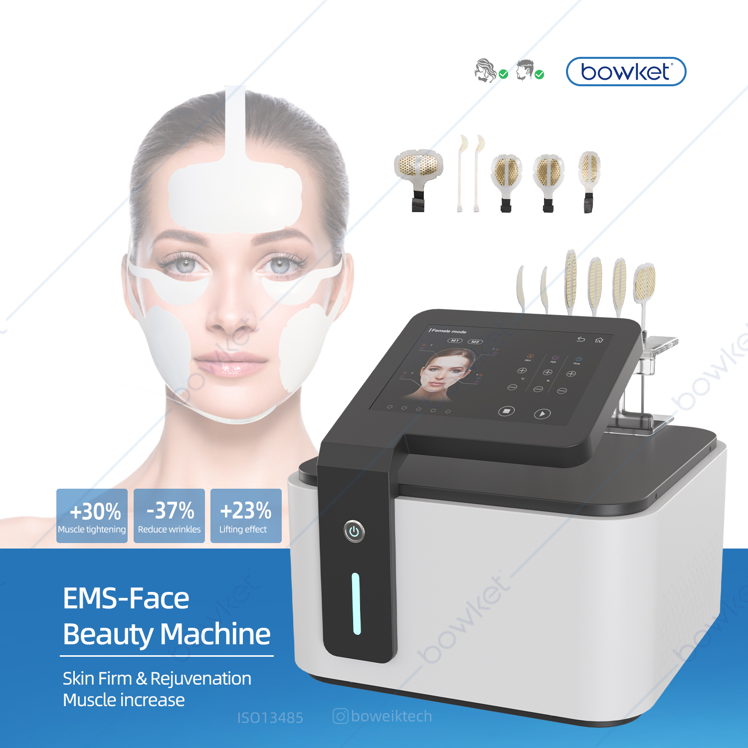 【磁脸PEFACE】Bowket  skin tightening facial ems face lifting machine(image 1)