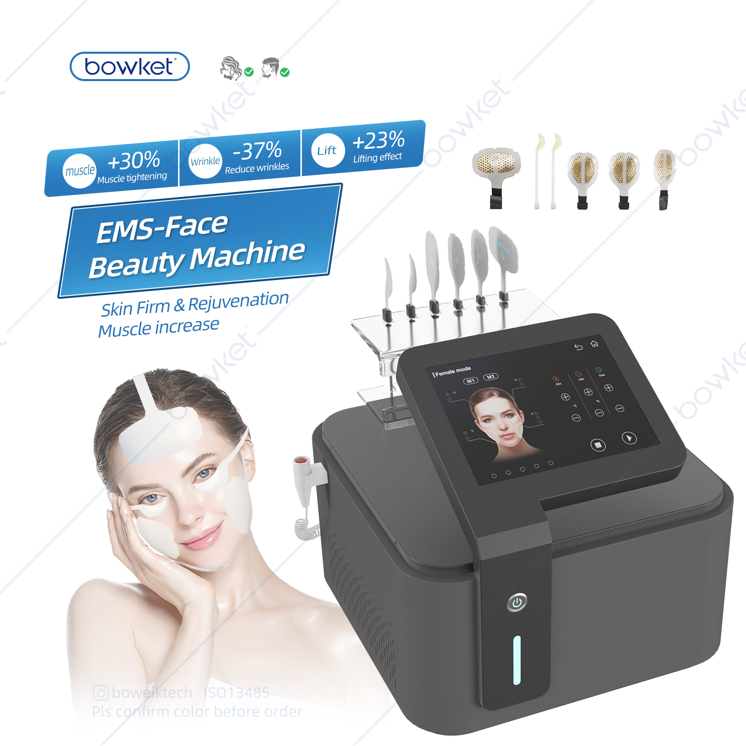 【磁脸PEFACE】Bowket  skin tightening facial ems face lifting machine(image 2)