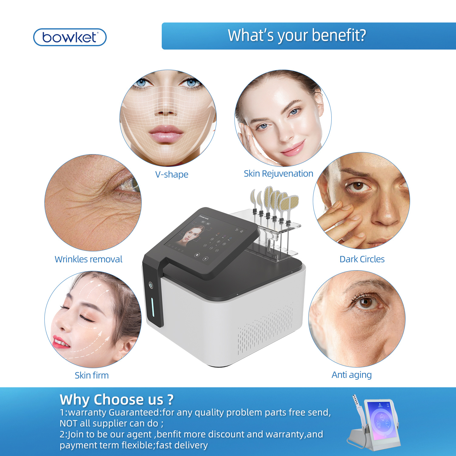 【磁脸PEFACE】Bowket  skin tightening facial ems face lifting machine(image 3)