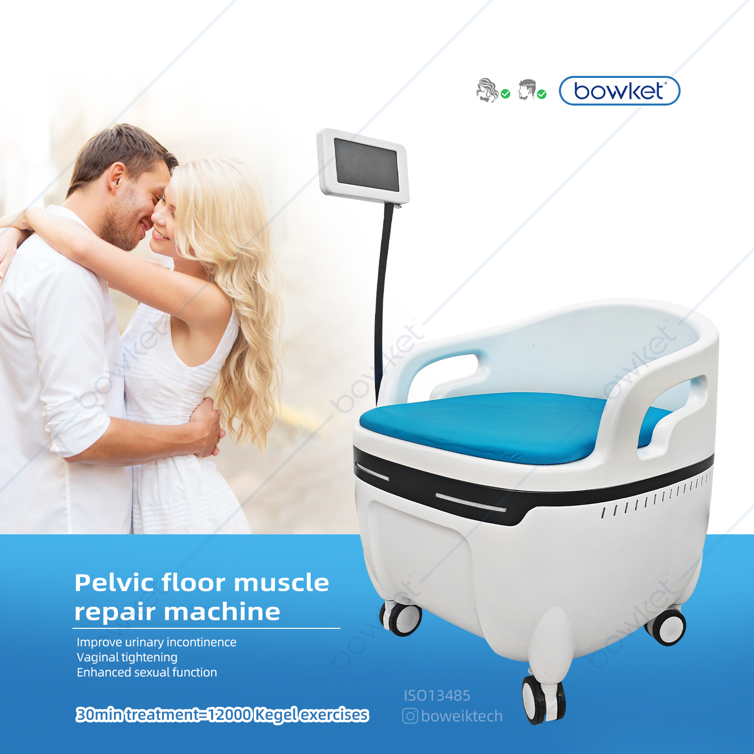 Pelvic Floor Muscle Training Chair Postpartum Recovery Muscle Trainer Pelvic Floor Device(image 1)